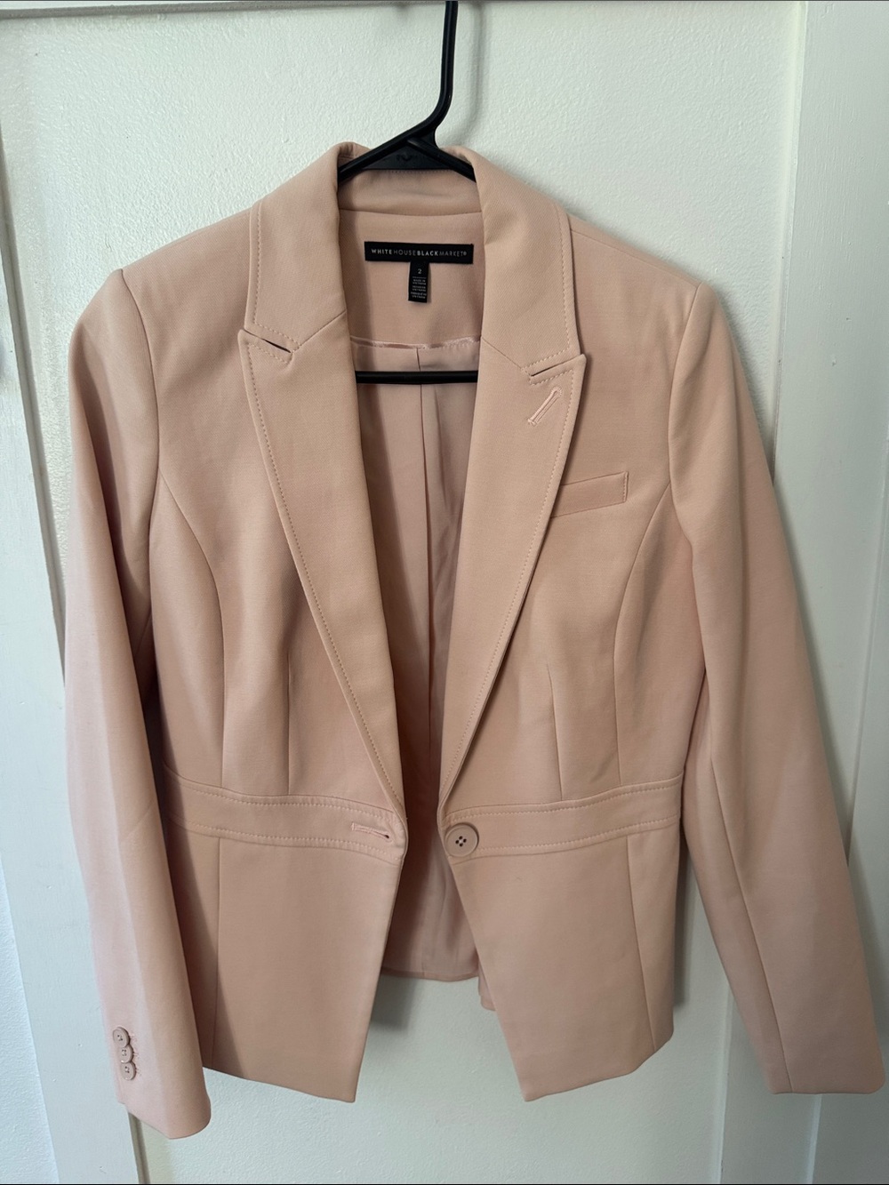 White House Black Market Blush Pink Tailored Women's Blazer